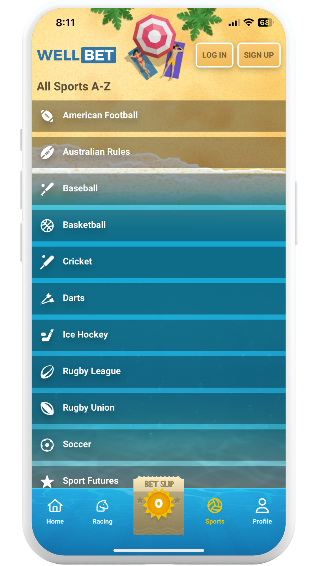 WellBet App Sport